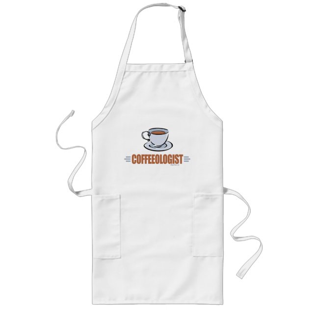 Lönsam kaffe långt förkläde (Framsidan)