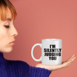 Lönsam kaffe Mugg: SILENTLY DOGÖR DIG Kaffemugg