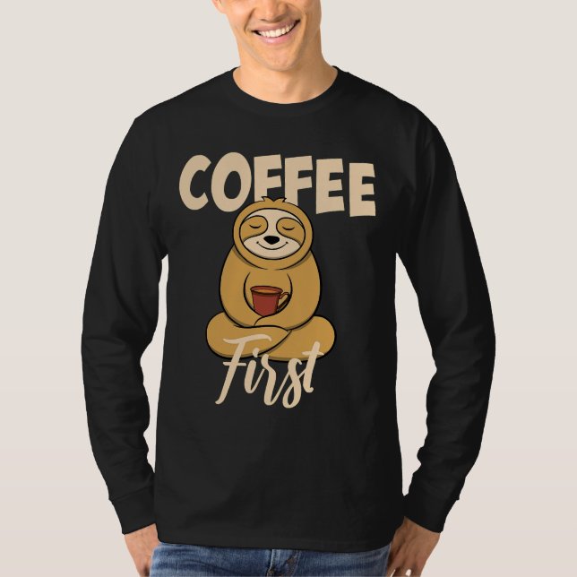 Lönsam kaffe som först låg med t shirt (Framsida)