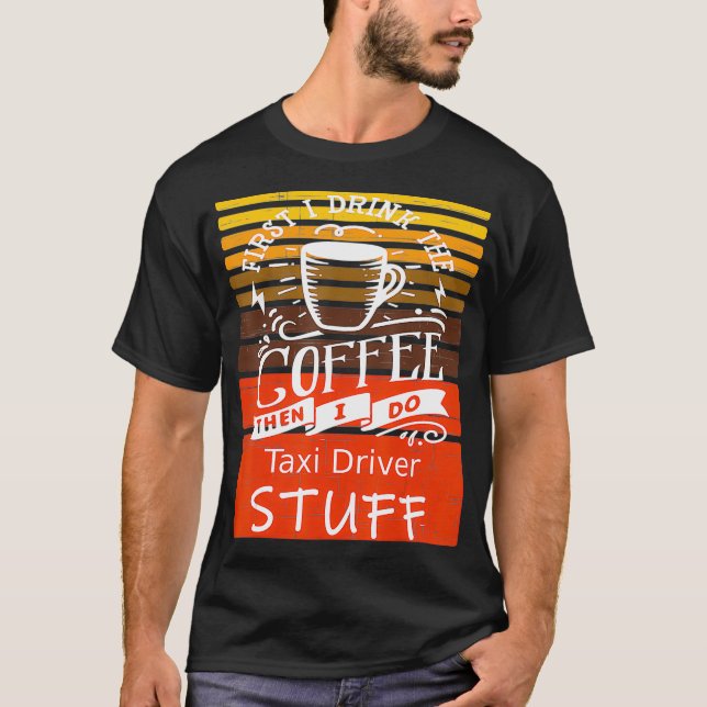 Lönsam kaffegrafik för en Taidriver T Shirt (Framsida)