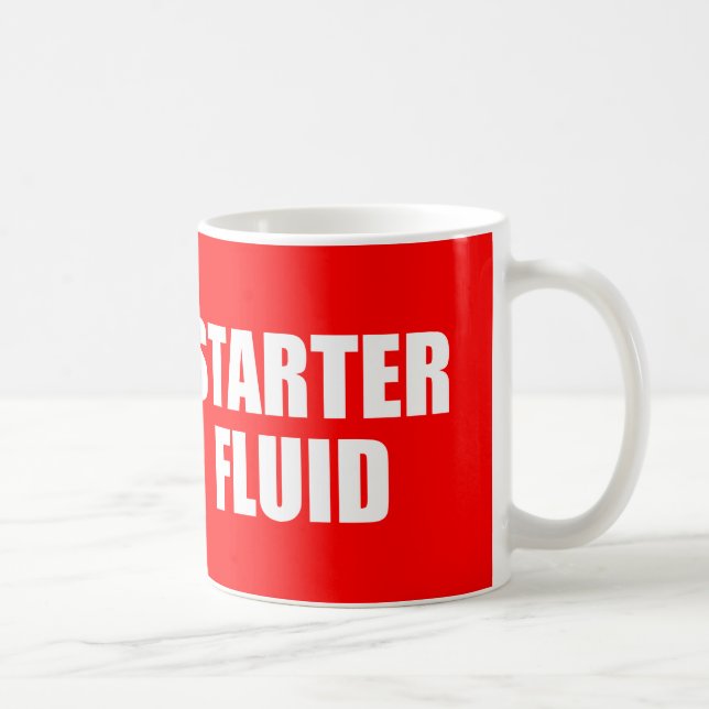 Lönsam kaffeoffert: Starter Fluid Kaffemugg (Höger)