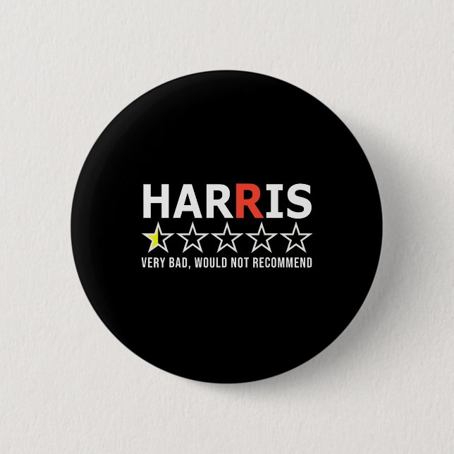 Lönsam Kamala Harris mycket dålig skulle inte reko Knapp (Framsida)
