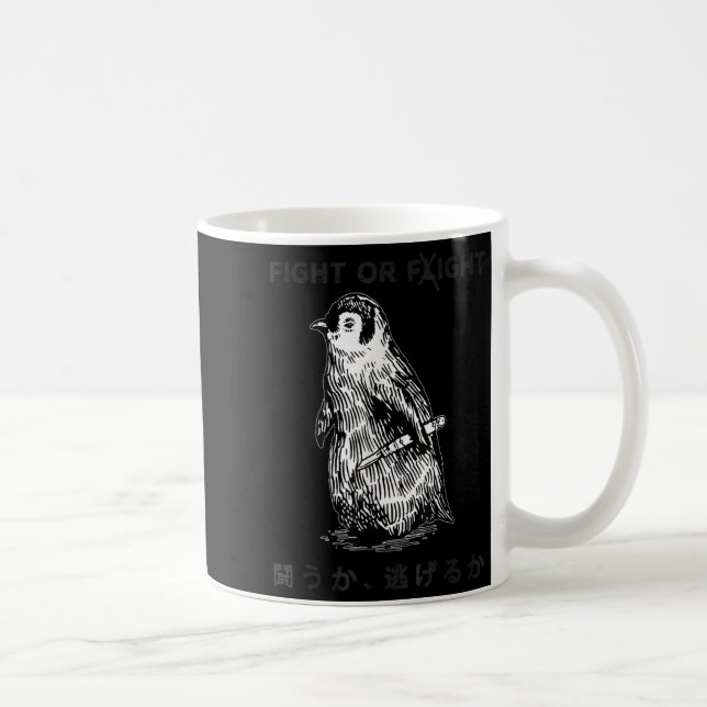 Lönsam kamp eller flygning PM Penguin med Knivar Kaffemugg (Höger)