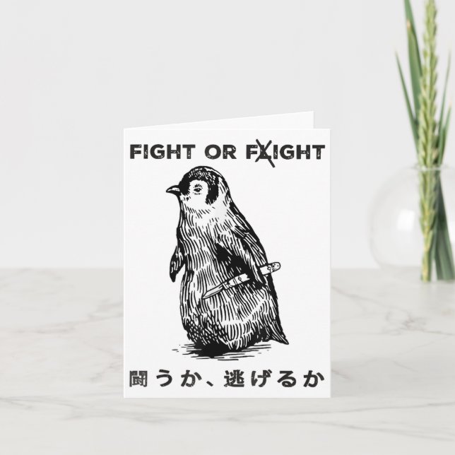 Lönsam kamp eller flygning PM Penguin med Knivar Kort (Framsida)