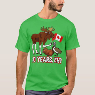 Lönsam Kanada-dag 150 år med Moose Beaver Goos T Shirt