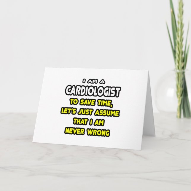 Lönsam kardiolog T-Shirts och Gifts Kort (Framsida)