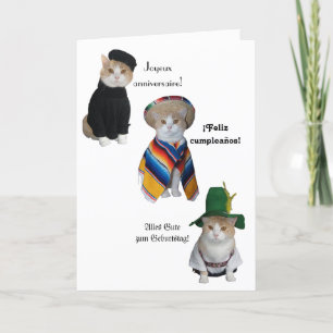 Lönsam katt/Kattunge Grattis på födelsedagen på se Kort