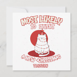 Lönsam katt som mest lockar en ny julklapp inbjudningar