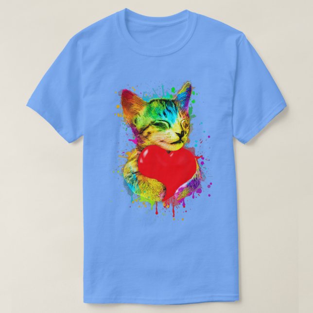 Lönsam kattdesign t shirt (Design framsida)