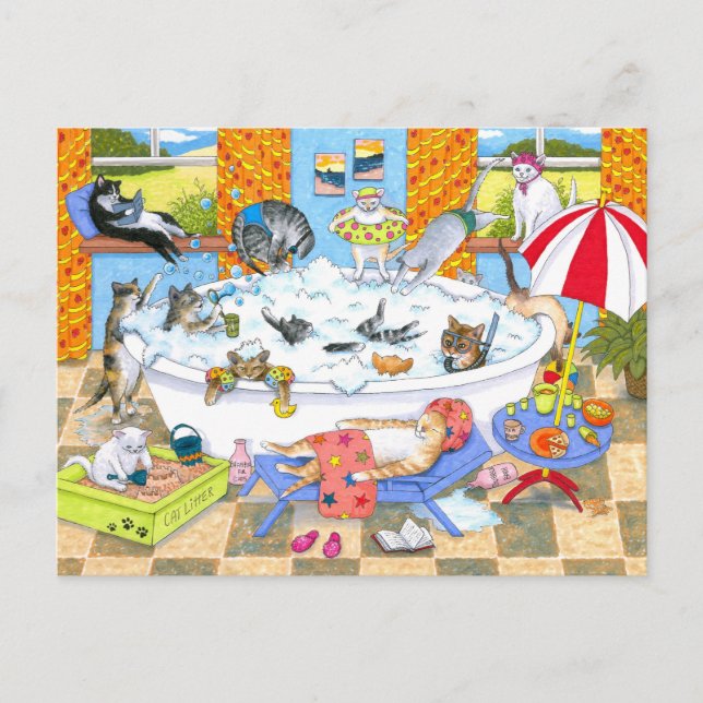 Lönsam katter i Bath 601 Vykort (Framsida)