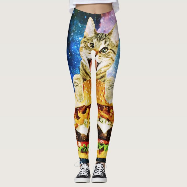 Lönsam kattplats leggings (Framsida)