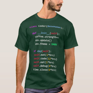 Lönsam kodning Python Class Eat Code Sföreliggande T Shirt