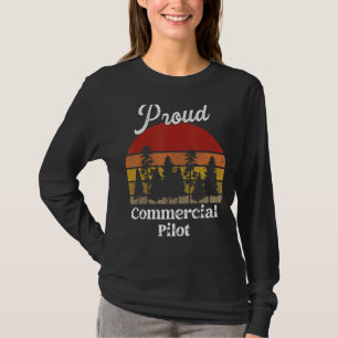 Lönsam kommersiell pilot Shirts Job Title Professi T Shirt
