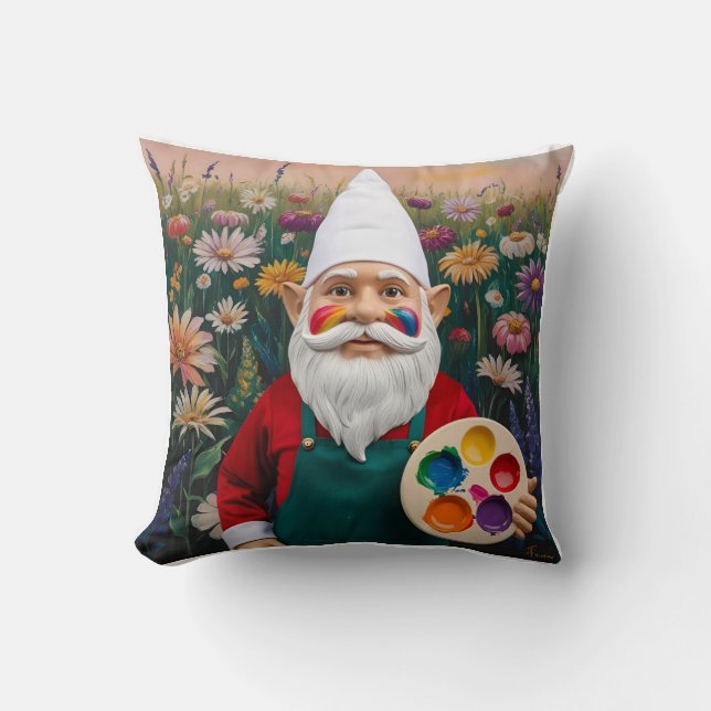 Lönsam konstnär Gnome: Mors dag mästerverk Kudde (Framsida)