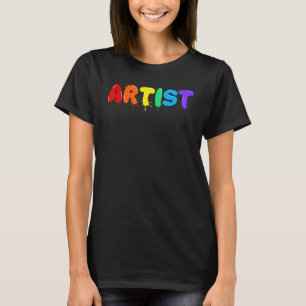 Lönsam konstnär Manar Women Kids Artsy Teckning Pa T Shirt