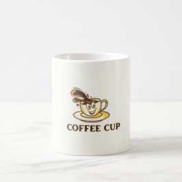 Lönsam konstnärlig kaffedesign Kopp för kaffe Älsk