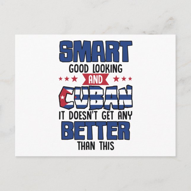 Lönsam kubansk Flagga Vykort (Framsida)