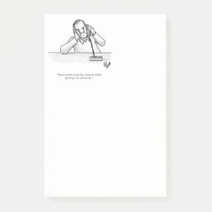 Lönsam kundtjänst Humor Post IT Notes Post-it Block