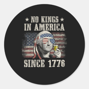 Lönsam Kung i Amerika sedan 1776 4 juli Runt Klistermärke
