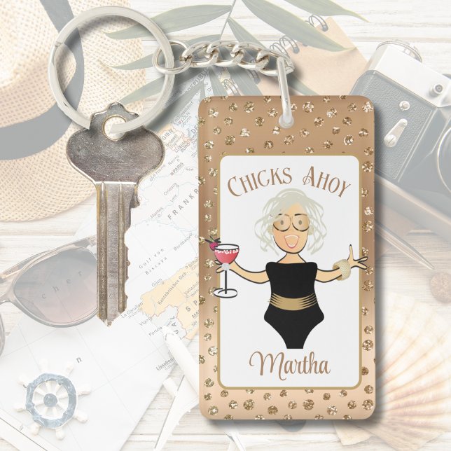 Lönsam kvinnlig Tecknad Grått Hair Cruise Tropical (Skapare uppladdad)