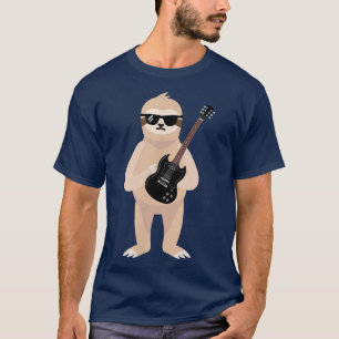 Lönsam, långsam, solglasögon som spelar elektriska t shirt