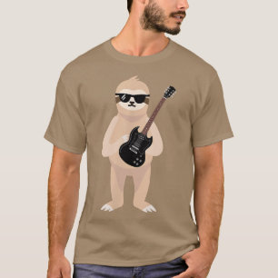 Lönsam, långsam, solglasögon som spelar elektriska t shirt