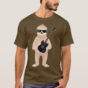 Lönsam, långsam, solglasögon som spelar elektriska t shirt
