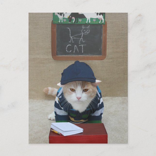 Lönsam lärare till överordnat vykort (Framsida)