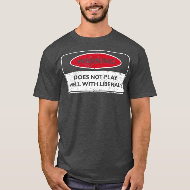 Lönsam liberal design för Konservativ T Shirt (Framsida)
