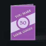 Lönsam Lila Personlig Brother 50:e födelsedagen Kort<br><div class="desc">Den här är en coola. Den här är en vacker Personlig för alla som tittar vackra födelsedagskort för broder, födelsedagskort för äldre broder eller födelsedagskort för lillebror. Utformningen har en enkel bred linje och en cirkel med åldern i mitten, det är anpassadet, du kan lägga in den ålder du vill...</div>