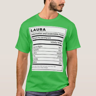 Lönsam livsmedelsetikett Kvinnliga ingredienser LA T Shirt