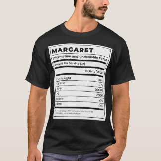 Lönsam livsmedelsmärkning Kvinnliga ingredienser M T Shirt