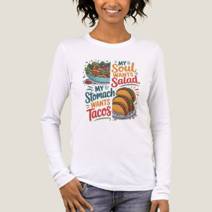 Lönsam livsmedelsoffert Älskare: Tacos vs Salad T Shirt