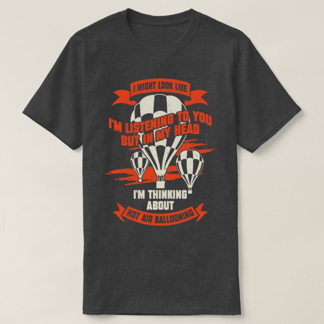 Lönsam Luftballong Balloonist Gift T Shirt (Design framsida)