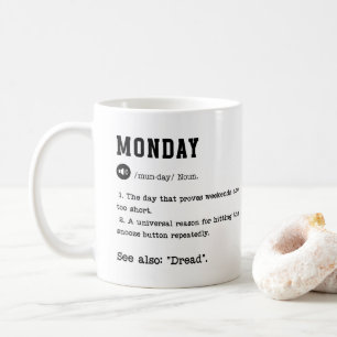 Lönsam måndag Dictionary Mugg - Kaffesjuka