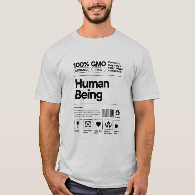 Lönsam människas organiska beståndsdelar t shirt (Framsida)