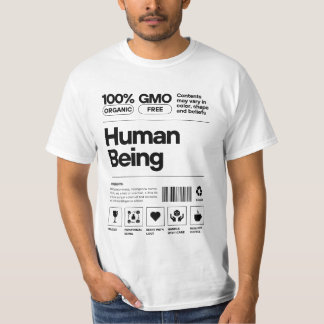 Lönsam mänsklig varselmärkning T-Shirt - Organiskt