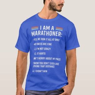 Lönsam Marathon Springer Jag är Maratho T Shirt