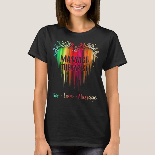Lönsam massage med terapapist, massage med levande t shirt (Framsida)