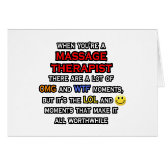 Lönsam massageterapist ... OMG WTF LOL Hälsningskort