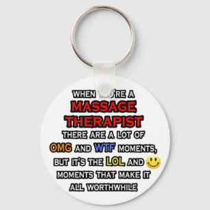 Lönsam massageterapist ... OMG WTF LOL Nyckelring