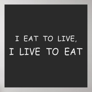 Lönsam mat ord poster