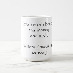 Lönsam medeltida kärlek-citat kaffemugg