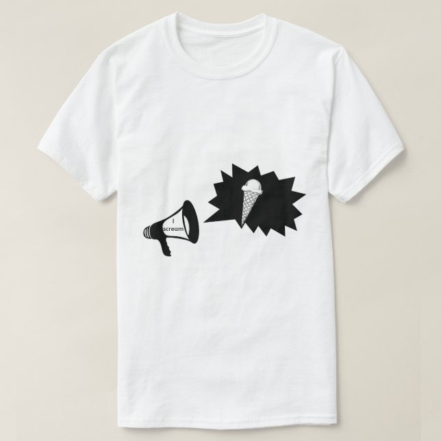 Lönsam Megafon I Skräm Ice Cream Cloud Shirt T-shirt (Design framsida)