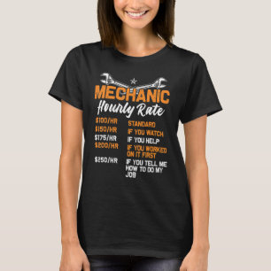 Lönsam mekanisk timtaxa för arbetstariffer Car Gif T Shirt