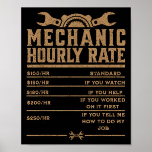 Lönsam mekanisk timtaxa för automatisk reparation poster