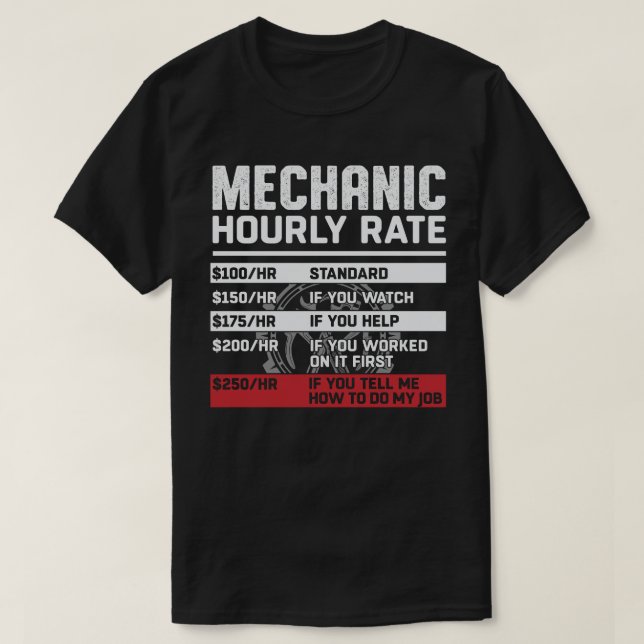 Lönsam mekanisk timtaxa t shirt (Design framsida)