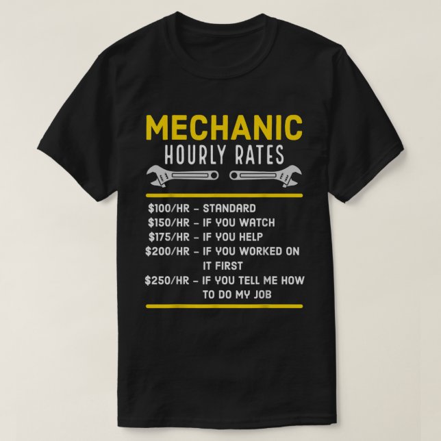 Lönsam mekanisk timtaxa t shirt (Design framsida)