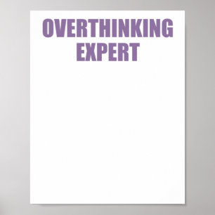 Lönsam mentalhälsooffert, övertänkande expertis St Poster