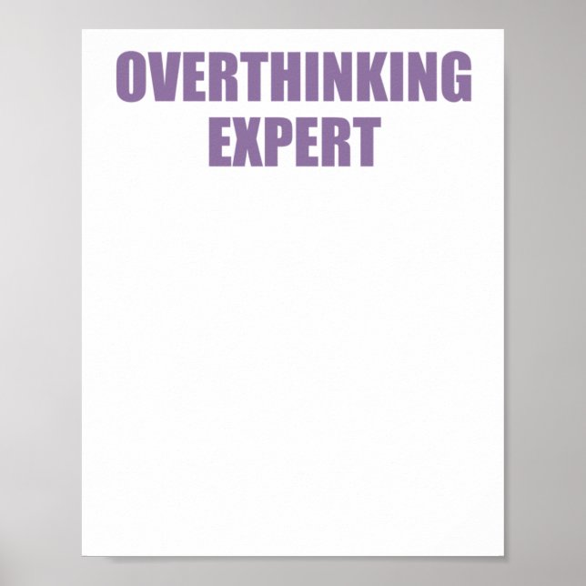 Lönsam mentalhälsooffert, övertänkande expertis St Poster (Framsidan)